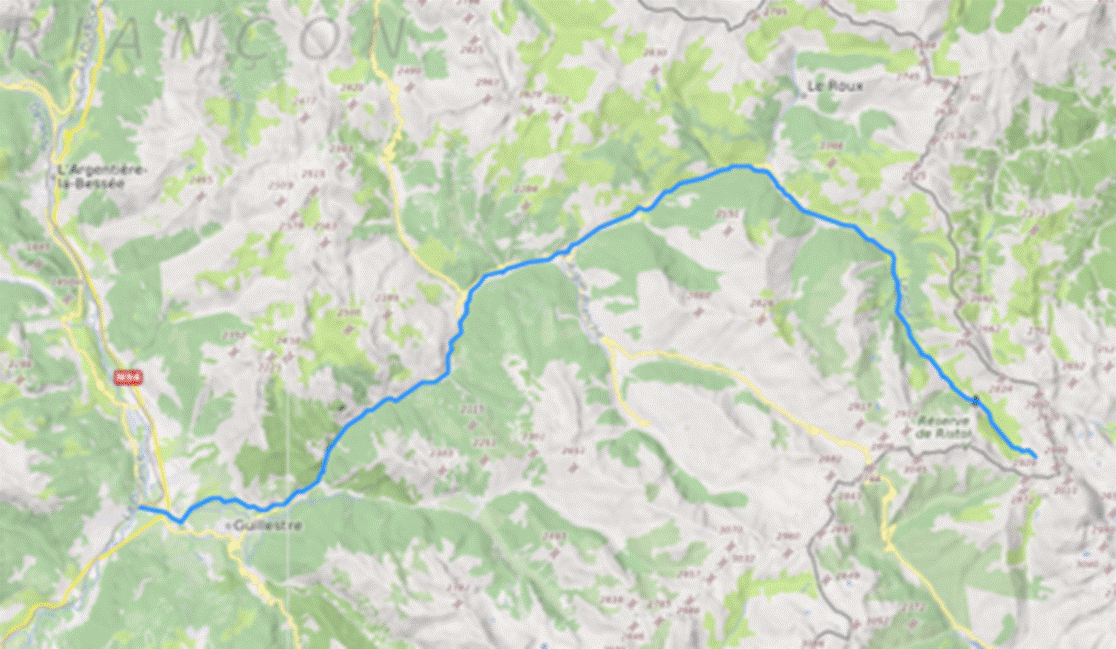 A map of a mountain
Description automatically generated