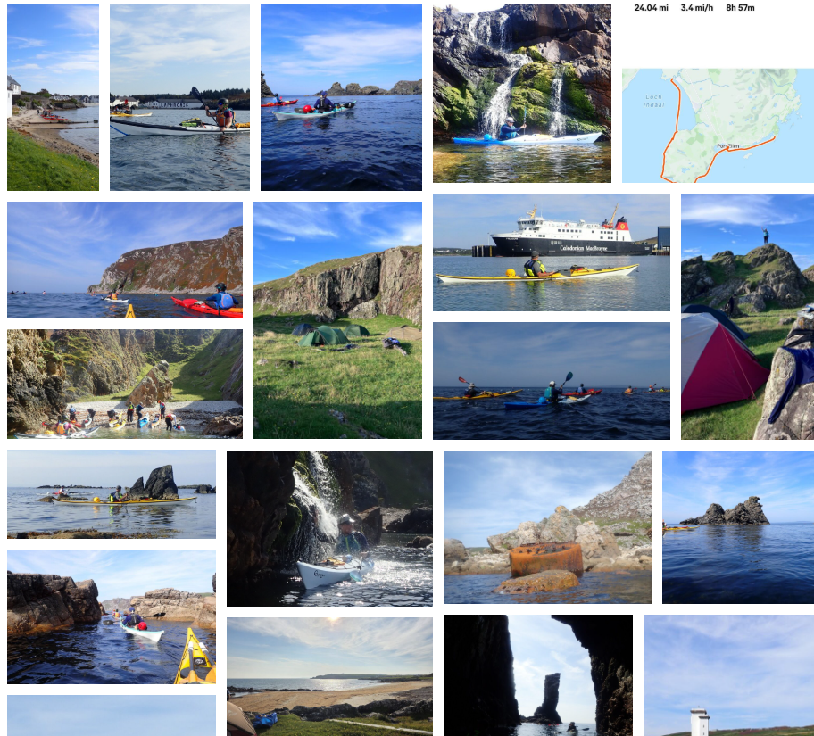 A collage of pictures of kayaks and a boat

AI-generated content may be incorrect.